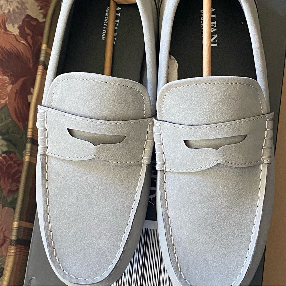 Alfani Light Gray Men's Loafers